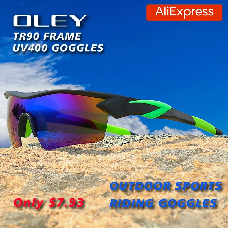 

OLEY 2022 New Cycling Glasses Bike Bicycle Glasses Sports Men's Sunglasses MTB Road Cycling Eyewear Protection Goggles