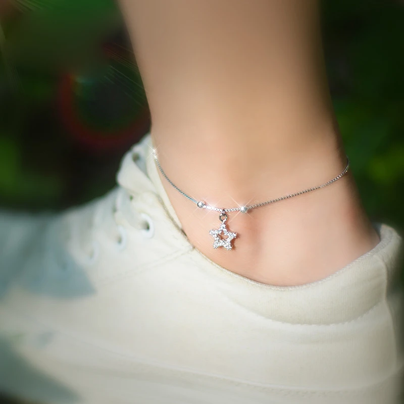 Женские анклеты с полыми мерцающими звездами trustdave Подарочные ювелирные изделия