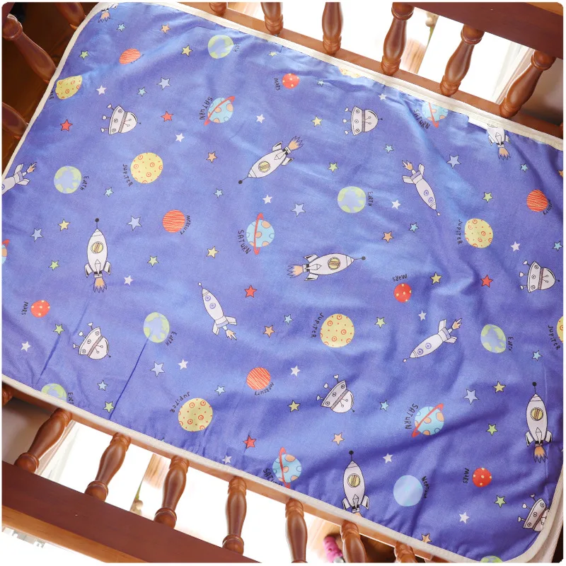 Waterproof Crib Sheet Baby Urine Changing Mat Cotton Reusable Infant Change Diaper Pad Cover Washable Newborn Bed Nappy Mattress |