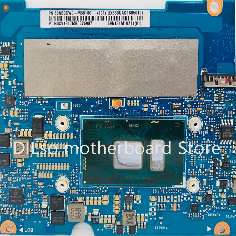 ux330uak original motherboard is suitable for asus ux330ua ux330uar ux330u u3000u motherboard with i7 7500u 8gbram 100 working free global shipping