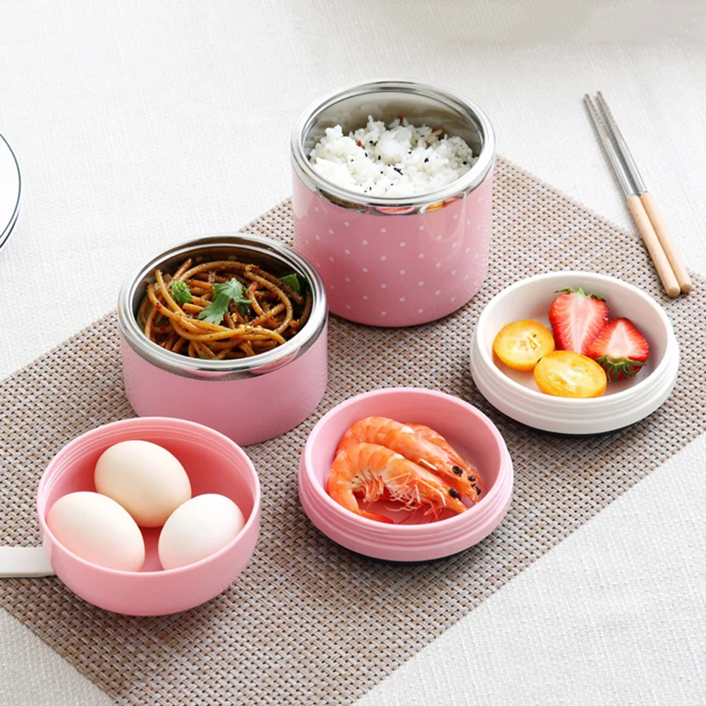 Портативный Ланч-бокс из нержавеющей стали Bento герметичный Штабелируемый