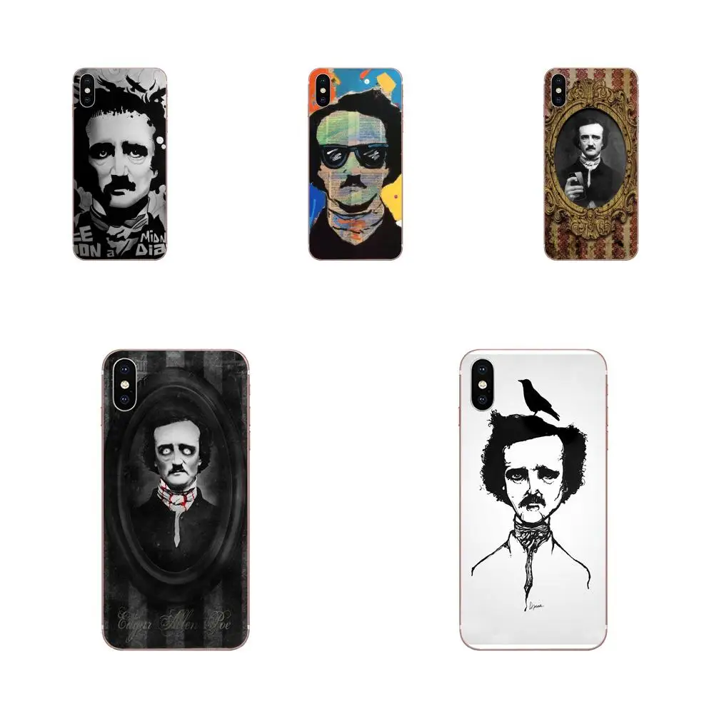 Классический Edgar Allan Poe TPU сотовый телефон для samsung Galaxy Note 5 8 9 S3 S4 S5 S6 S7 S8 S9 S10 5G mini Edge