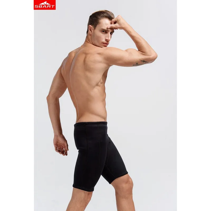 

Sbart Men 3mm neoprene shorts Freediving underwater fishermen Dive shorts snorkeling swimsuit Split surf Warm stretch swim