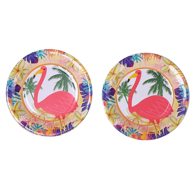 101 шт./лот 6 милых детских фламинго набор для вечерние посуда покрытие стола