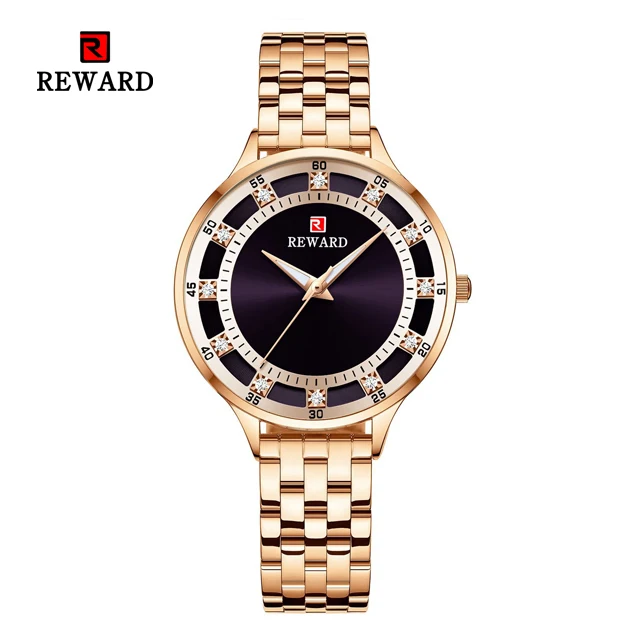 Rose Gold Наградные модные роскошные Брендовые женские кварцевые часы повседневные водонепроницаемые женские часы Reloj Mujer женские часы Relogio Feminino - Цвет: Rose Gold