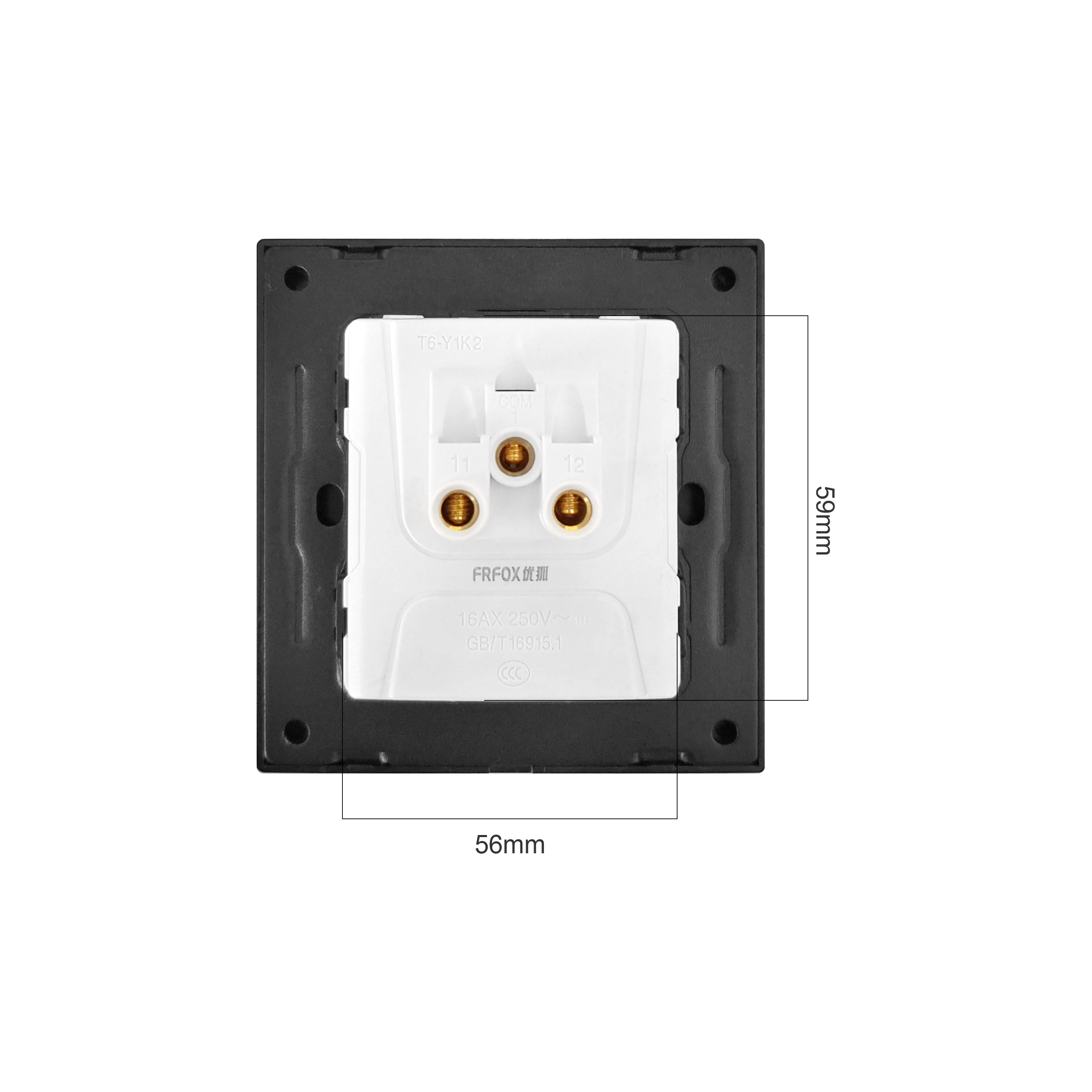 Wall Switch And Socket Push Button On/Off Light Switch EU Standard 1 2 3 4 gang 1 2 way AC 110V 250V Black images - 6