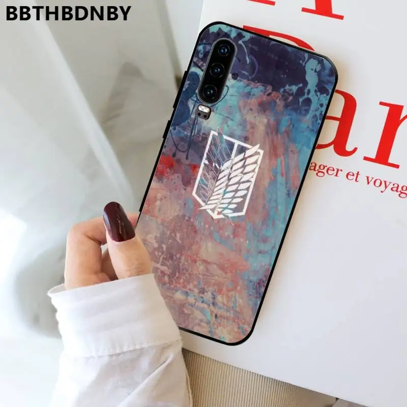 

attack on titan Phone Case For Huawei P9 P10 P20 P30 Pro Lite smart Mate 10 Lite 20 Y5 Y6 Y7 2018 2019