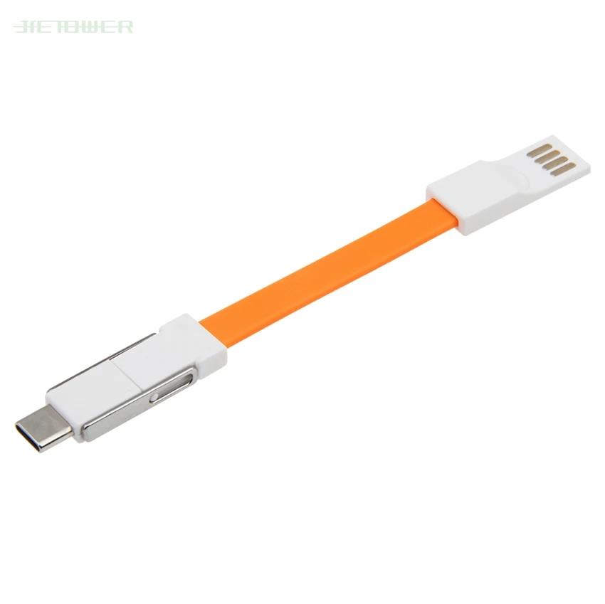 USB кабель 3 в 1 100 шт./лот плоский провод с кольцом для ключей IPhone быстрой зарядки Sony