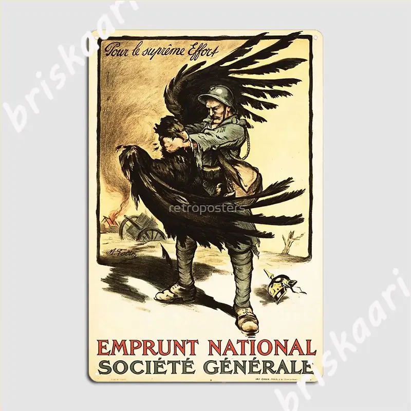 Emprunt пропагандистский постер Всекитайской Народной силы во французской войне