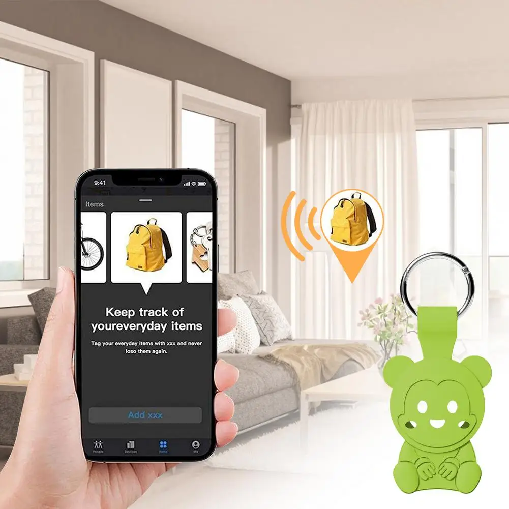 

Cute Cartoon Bear Silicone Protective Sleeve for Apple Airtags Protector Case Cover Anti-lost Device Tracker Shell Locator Cover