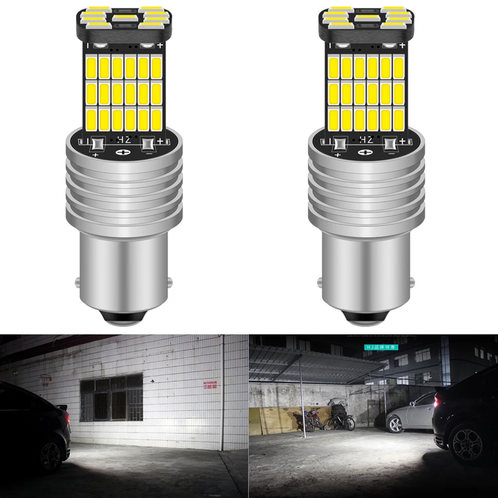 Katur 2 шт. Canbus 1156 BA15S LED P21W светодиодный светильник поворота автомобиля DRL для VW Touareg
