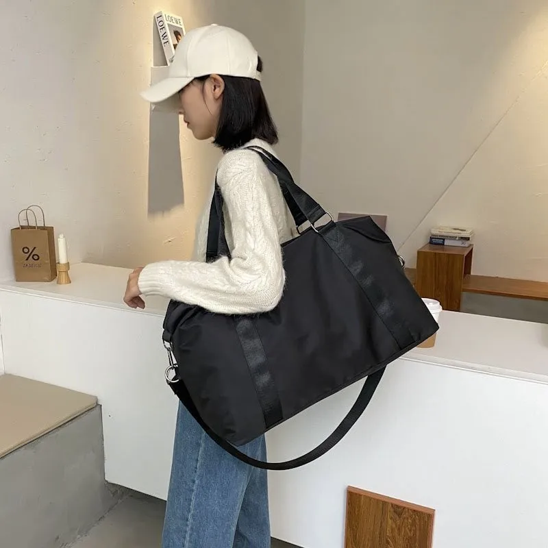 Fashion Large Travel Bag Women Cabin Tote Handbag Nylon Waterproof Shoulder Weekend Gym Female | Багаж и сумки