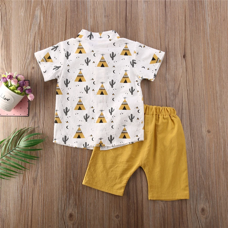 Джентльменский Топ для маленьких мальчиков короткие брюки официальная одежда |