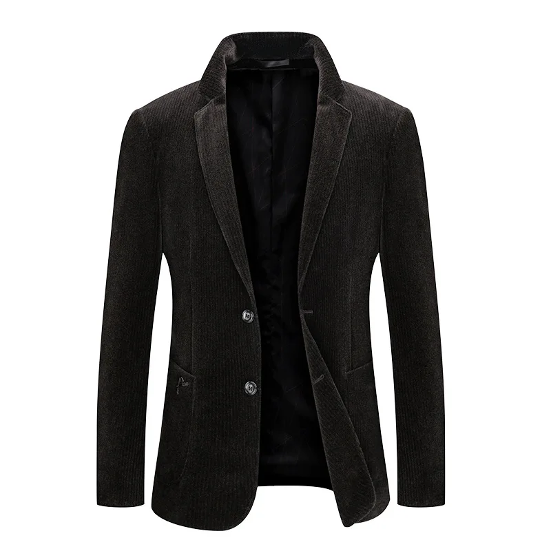 

New Winter Suit Handsome Male Han Edition Business Brief Paragraph corduroy, Piece Of Leisure Suit Cloth Coat