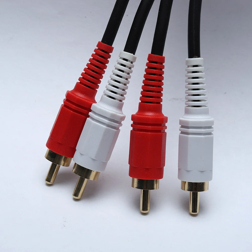 PCER Аудио кабель 2RCA на штекер мужской аудио RCA 1 5 м 3 для домашний кинотеатр DVD ТВ