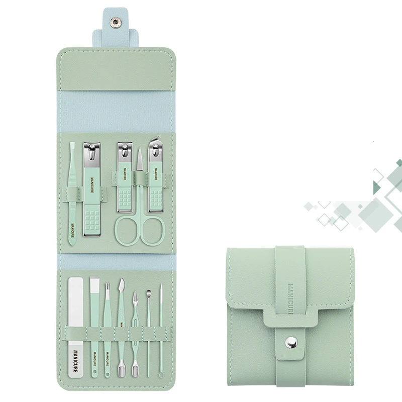 

12/16 In 1 Nail Knife Set Professional Stainless Steel Nail Clippers Nail Clippers Practical Manicure Nail Tools Portable Kit