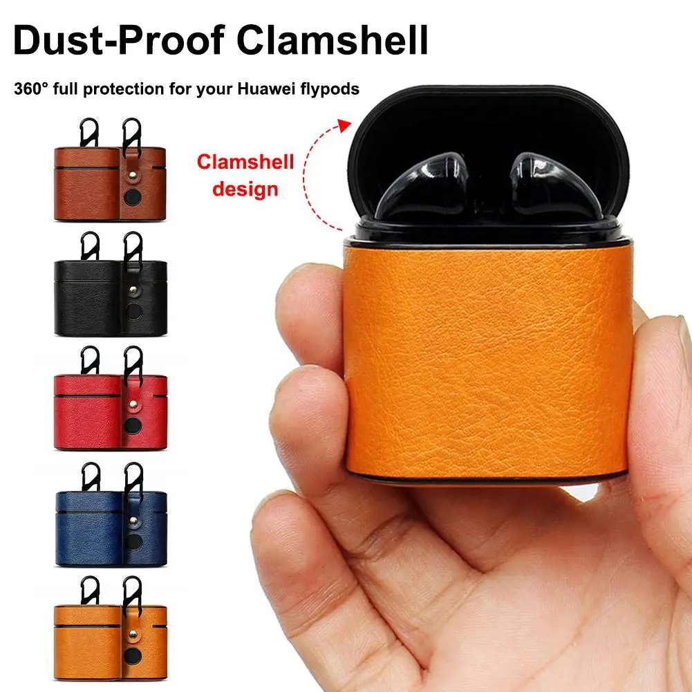 LeatherCaseforHuaweiHonorFlypodsUltraSlimAppleWirelessHeadsetHeadphoneCaseBoxWirelessBluetoothEarphoneProtector | Электроника