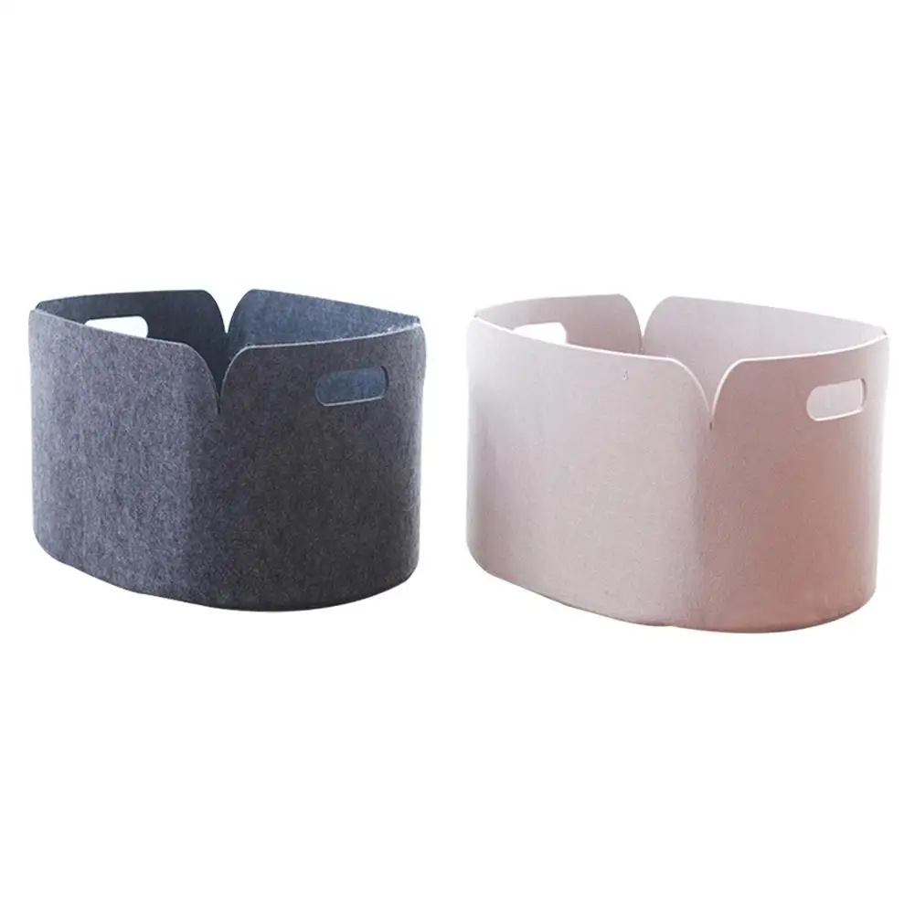 Felt storage bag foldable basket Easy to use and store Child safety environmental protection recyclable material |