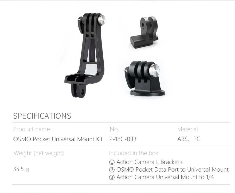 9 вариантов PGYTECH DJI OSMO Карманный держатель для телефона адаптер крепление штатива селфи палка ручной карданный аксессуары