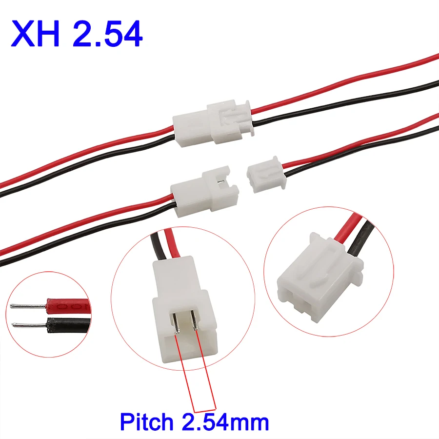 5 пар Штекерный разъем JST 26AWG PH2.0mm XH2.54mm сделай сам электрические клеммы кабельный