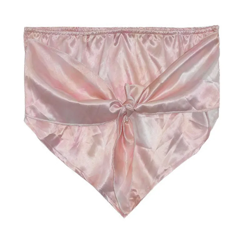 

DEAT 2021 New Women's Fashion Sexy Solid Color Strapless Sleeveless Asymmetrical Chiffon Tie Dye Top Summer And Autumn 7E1180