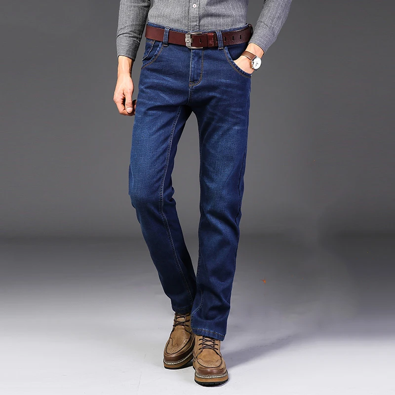 Vomint новые Брендовые мужские джинсы деловые классические прямые повседневные