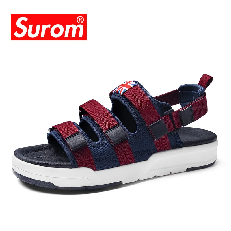 SUROM/Летняя мужская обувь для отдыха; пляжные уличные сандалии наивысшего качества; Новинка года; дышащие крутые мужские кроссовки для прогулок