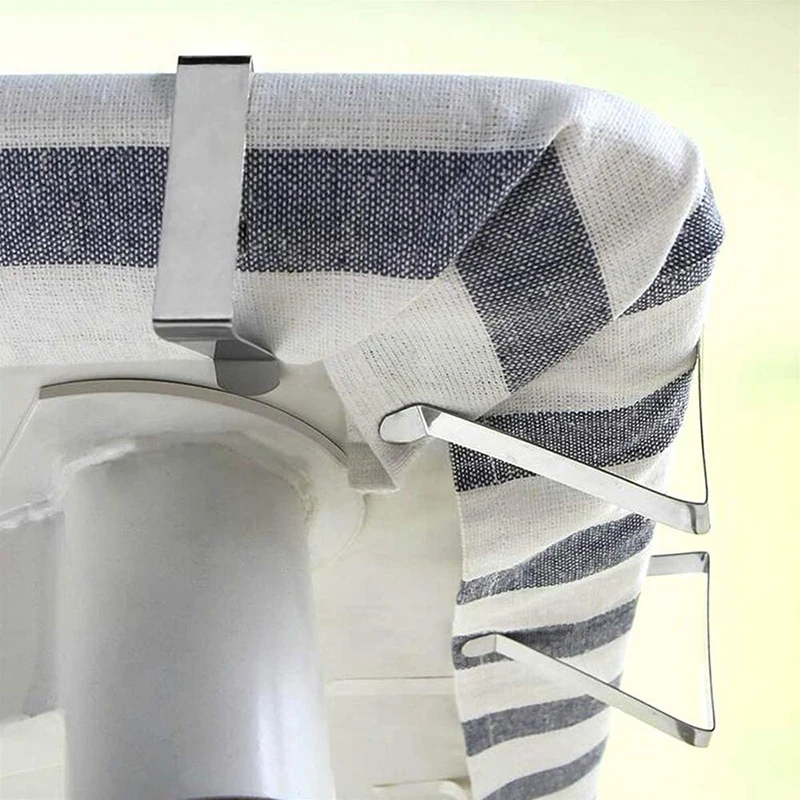 4 Pcs Stainless Steel Tablecloth Clip Non-Slip Adjustable Table Cover Clamps Cloth Holders For Party Picnic | Обустройство дома