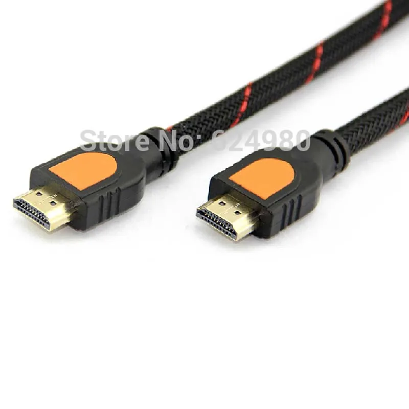 Высокоплотный сетевой кабель питания HDMI с позолоченным HD разъемом 2 м 6 футов