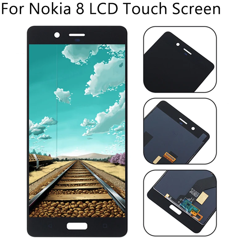 Качество AAA для Nokia 8 7 6 5 3 2 ЖК-дисплей сенсорный экран дигитайзер сборка для Nokia N8 N6 N7 N5 N3 N2 ЖК-дисплей тест ОК