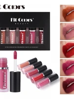 5 colors shimmer pearl nude matte liquid lipstick easy to wear lipstick non stick cup long lasting not fade beauty cosmetics