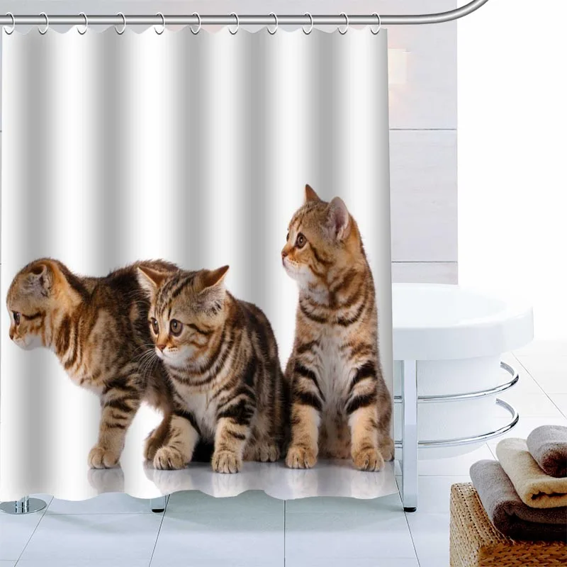 Современная шотландская Складная занавеска для душа декоративная