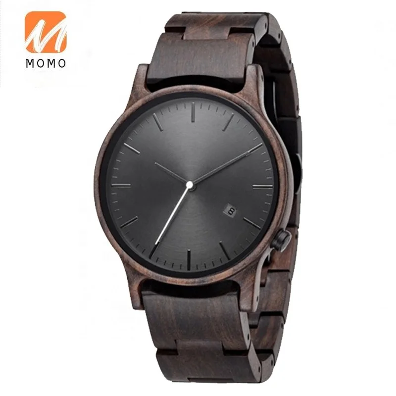 

100% натуральные Мужские кварцевые деревянные часы Oem минималистские классические часы с круглым циферблатом мужские модные аксессуары