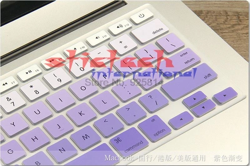 500 шт. чехол для клавиатуры MacBook Air 11 13 дюймов Pro 15 Retina US градиентные наклейки с