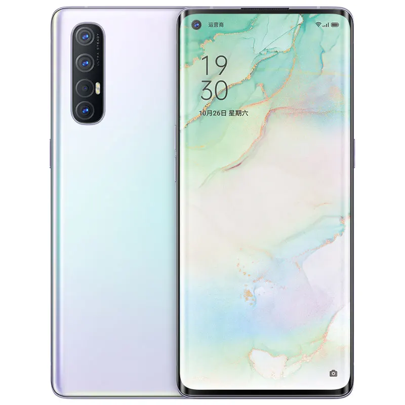 Быстрая доставка DHL в наличии смартфон Oppo Reno 3 5G Mediatek 6 4 л 128 дюйма 12 Гб ОЗУ ПЗУ МП 5