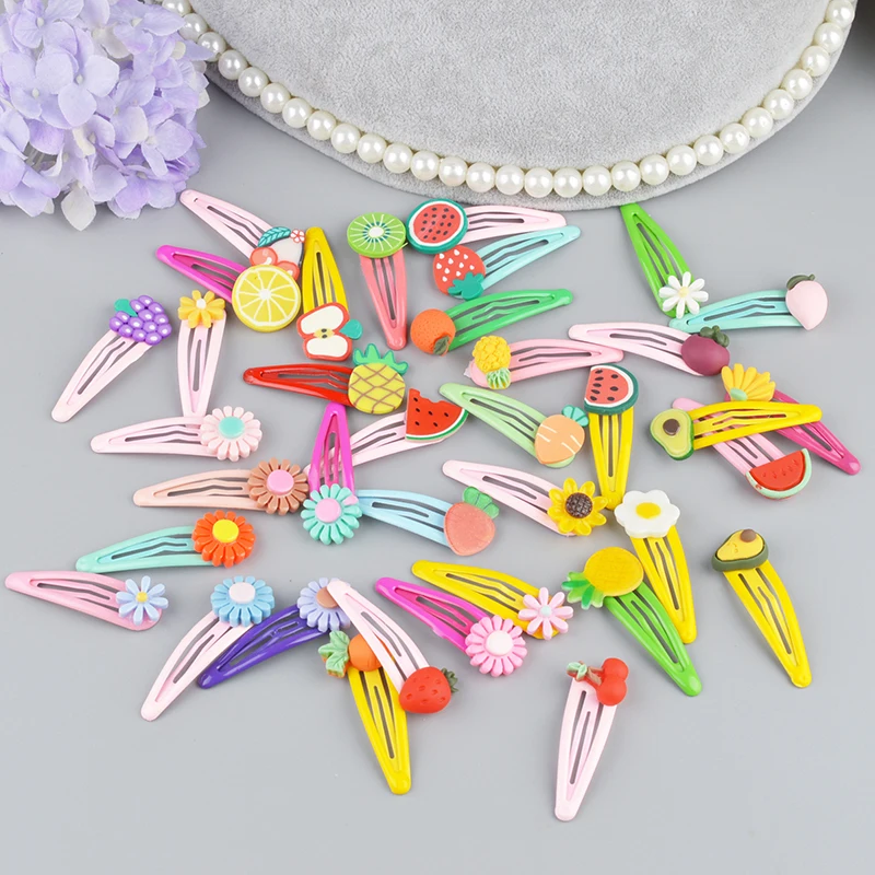 10 шт. милые заколки для волос с фруктами принцессы детские аксессуары девочек |