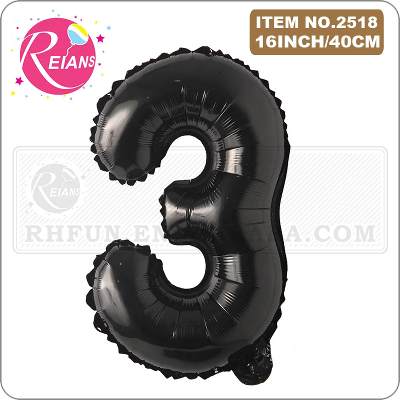 

Черные фольгированные шары REIANS 16 дюймов