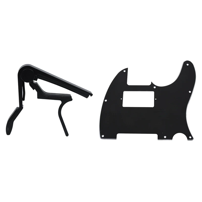 

Quick Change Single-Handed Tune Trigger Capo with 3 PLY Electric Guitar Humbucker Pickup Cut Pickguards