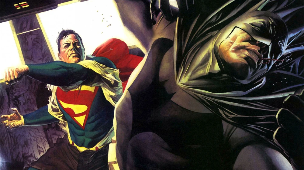 Печать Искусство DC comics герой Лига Справедливости Бэтмен печать Супермен плакат