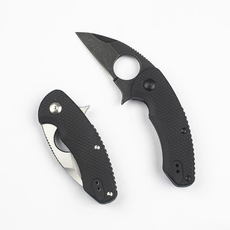 D2 Steel Folding Knives Outdoor Pocket Knife Survival Ring Military Tactical Camping Hunting EDC Tool | Дом и сад