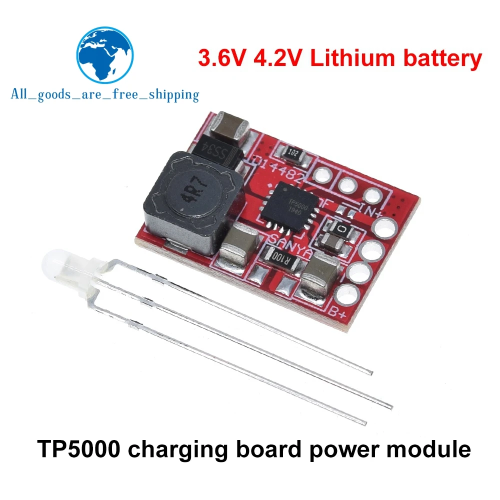 TP5000 DC 4 5 v 9v 2 V/3 6 V 1A литиевая батарея зарядная плата литий железо фосфатное