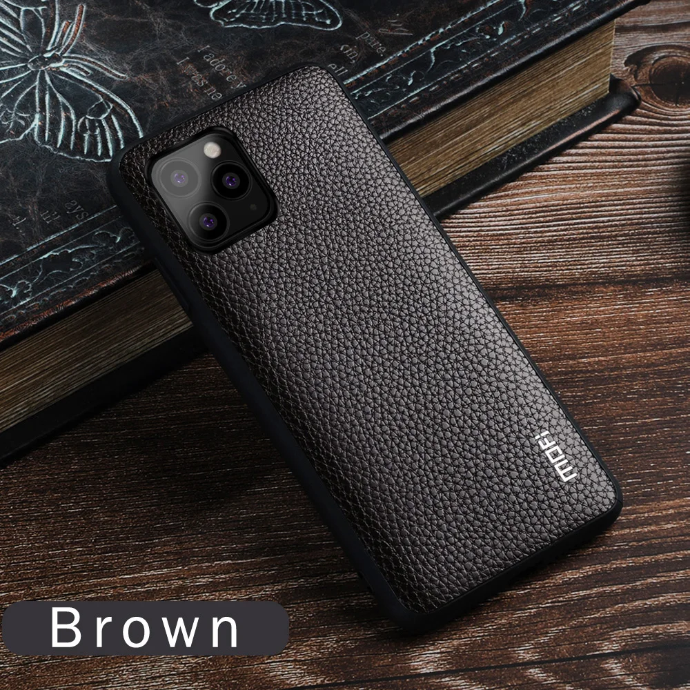 Для iPhone 11 pro чехол mofi для iPhone 11 max чехол задняя крышка мягкая pu кожа для iPhone 11 чехол Защитная перчатка чистый черный красный