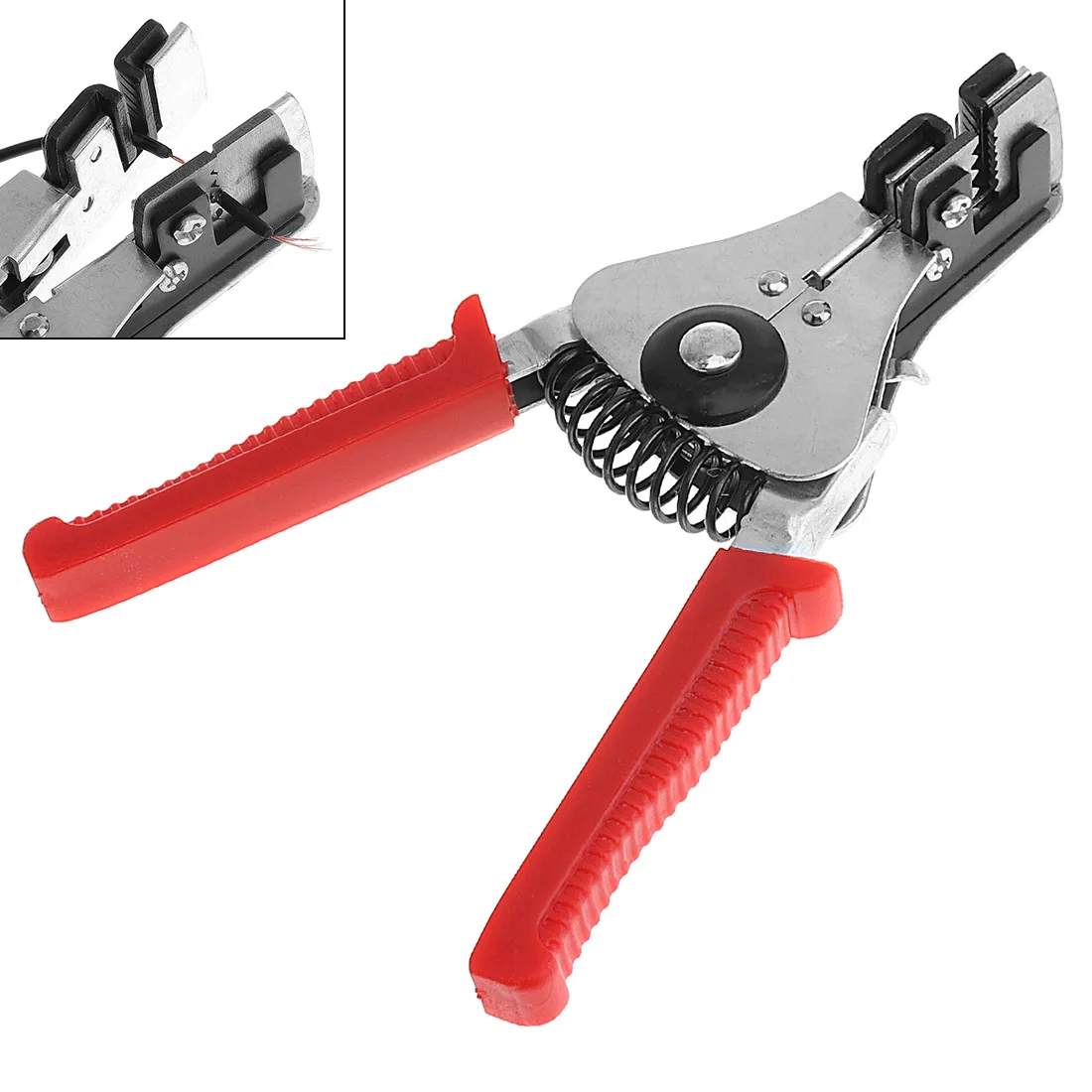 

7 Inch Multifunction Automatic Wire Stripper Crimping Pliers B Type 6 holes with Plastic Handle for Broken Tight Stripping Line