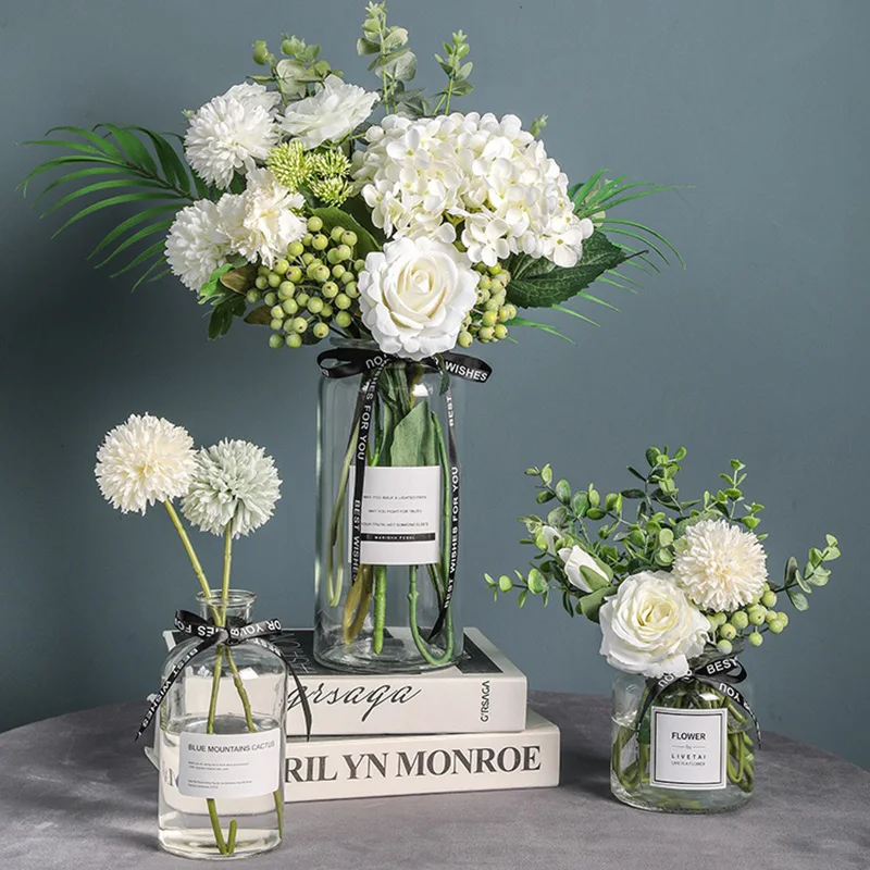 Ваза из прозрачного стекла в скандинавском стиле для гидропоники Современная