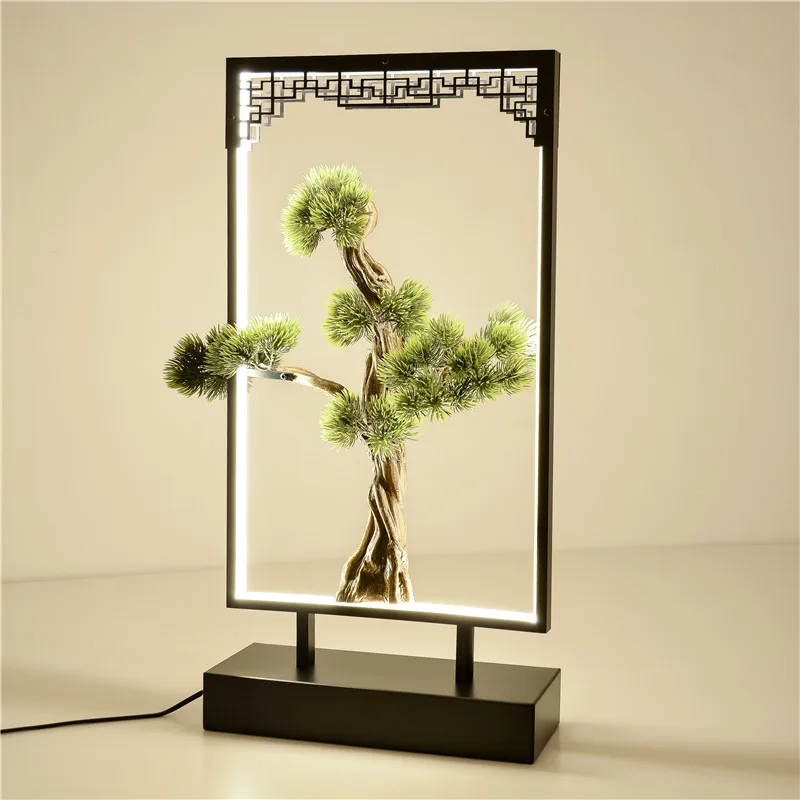 OUFULA настольная лампа из смолы современная офисная креативная декоративная