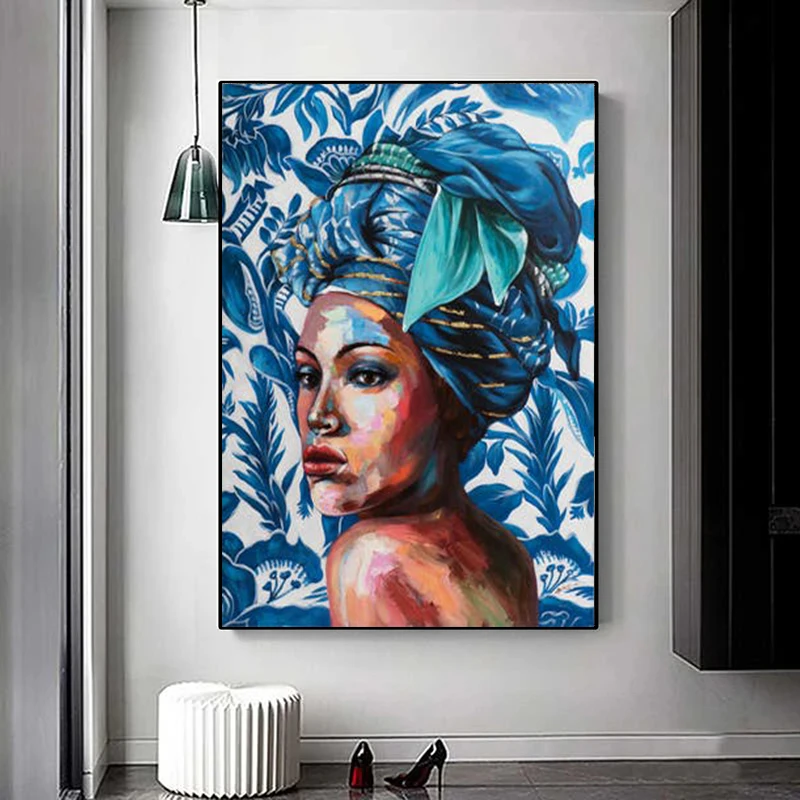 Абстрактная африканская черная фотосессия Современная фотография и печать