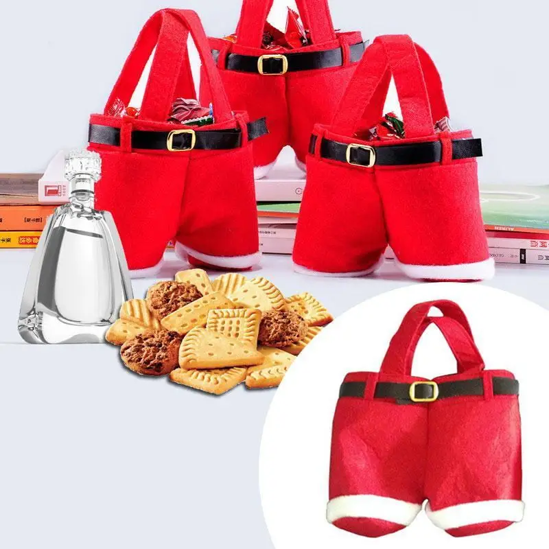 Горячая Изолированная переноска Санта Клаус Счастливого Рождества держатель