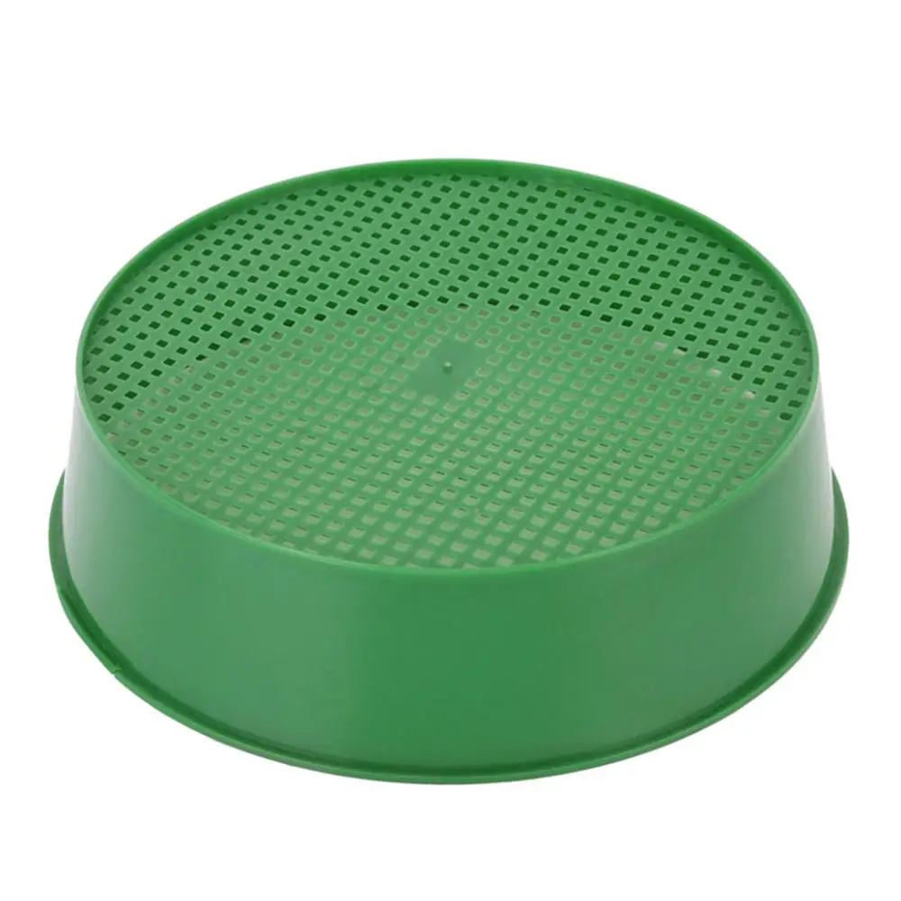 

Garden Sieve Plastic Riddle Green For Compost Soil Stone Mesh Gardening Tool Soil Sieve