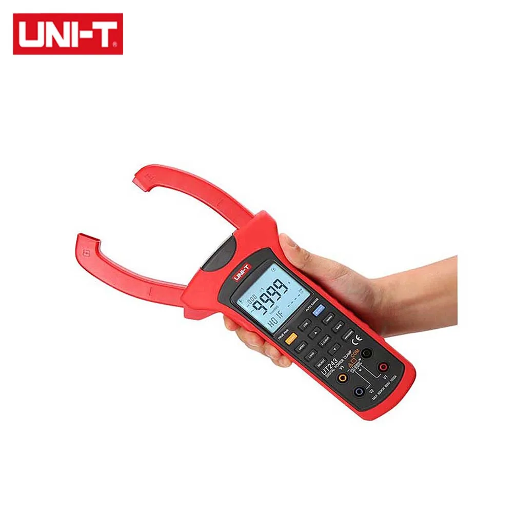 

UNI-T UT243 Power and Harmonics Clamp Meter True RMS Handheld Measure Voltage Current