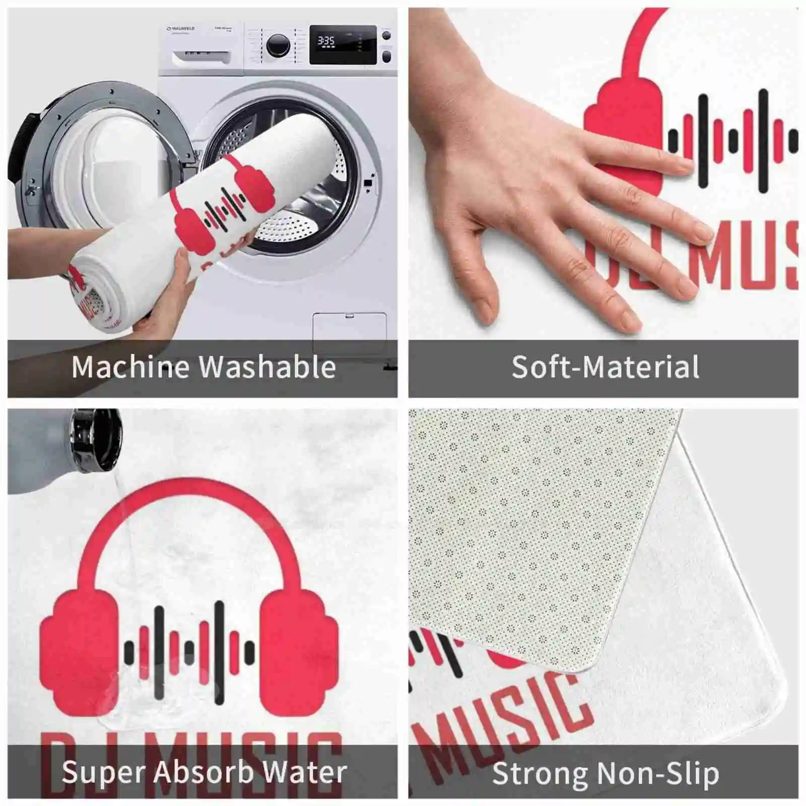 Диджейская музыкальная наклейка дизайн для продукта мягкая подставка ног товары